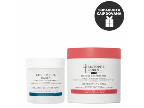 Christophe Robin Perfect Hair Regimen rinkinys tobuliems plaukams (mažas)